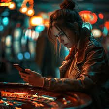 Live casino dealer table streamed on a mobile phone for Filipino players